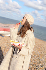 Anita is Vintage 70s Aquascutum Cream Wool Coat