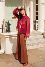 Anita is Vintage 70s Brown High Waisted Flares