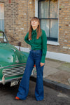 Anita is Vintage 70s Dark Green Shirt