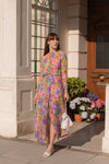 Anita is Vintage 60s Multi Colour Floral Maxi Dress