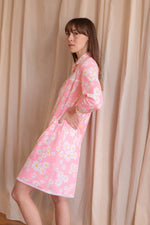 Anita is Vintage 60s Pink Daisy Print Night Dress