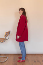 Anita is Vintage 60s Red Wool Coat