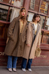 Anita is Vintage 70s Brown Check Reversible Trench Coat