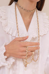 Anita is Vintage 70s Gold Long Necklace