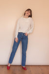 Anita is Vintage 80s Cream Open Knit Jumper