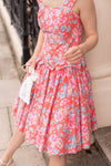 Anita is Vintage 80s Laura Ashley Pink Floral Mini Dress