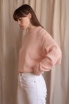 Anita is Vintage 80s Pastel Pink Knitted Jumper