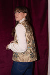 Anita is Vintage Handmade Gold Floral Tapestry Waistcoat