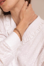 Anita is Vintage Gold Twist Chain Bracelet