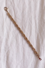 Anita is Vintage Gold Twist Chain Bracelet