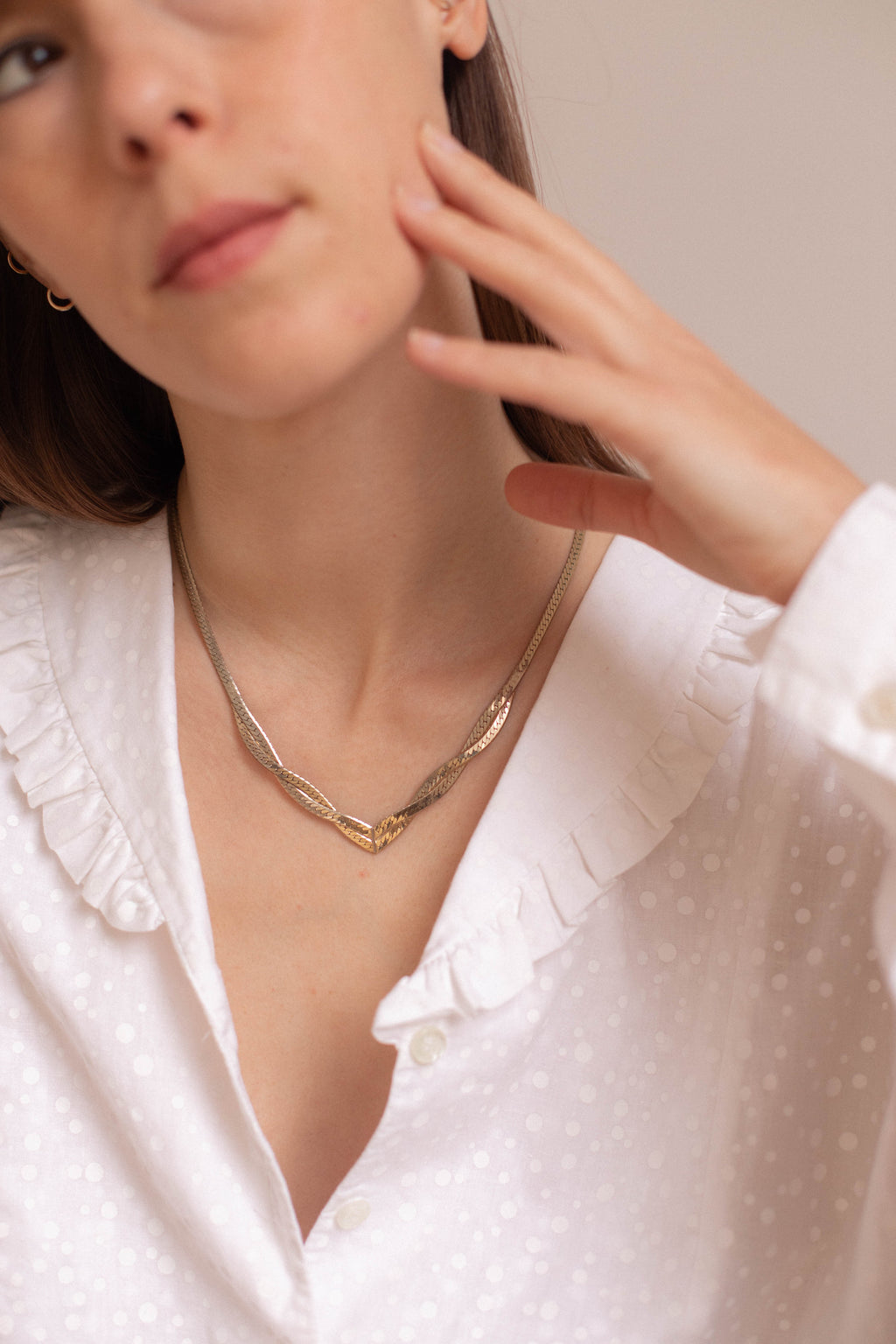Anita is Vintage Pierre Cardin Gold Necklace