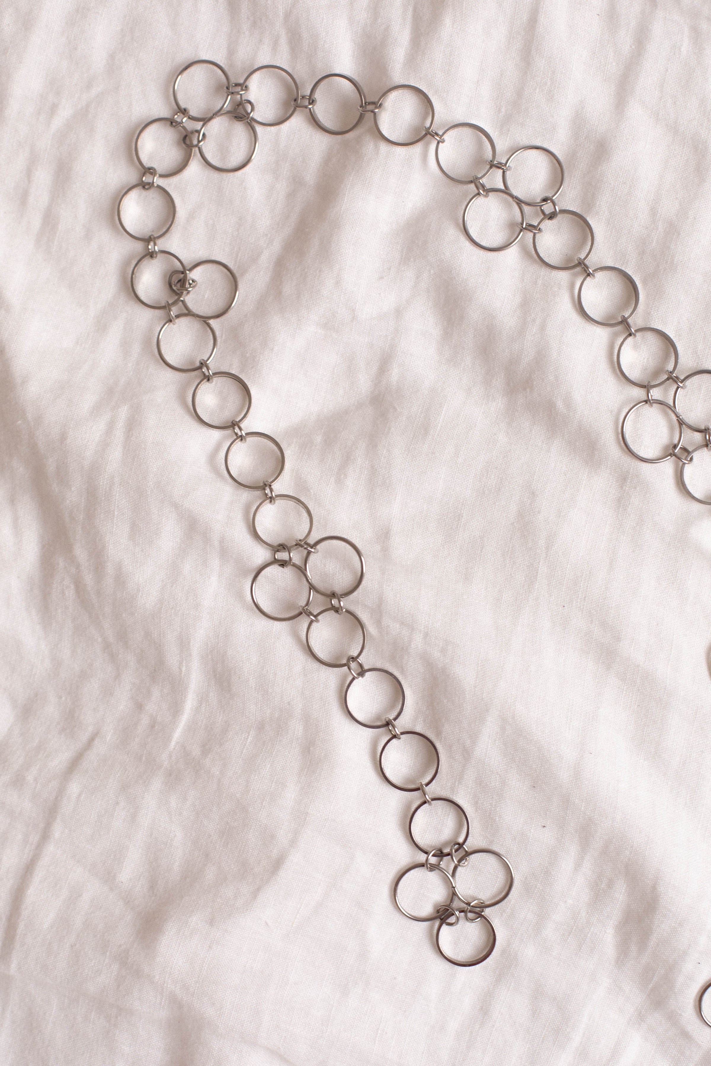 Silver Circle Chain Belt, Accessories